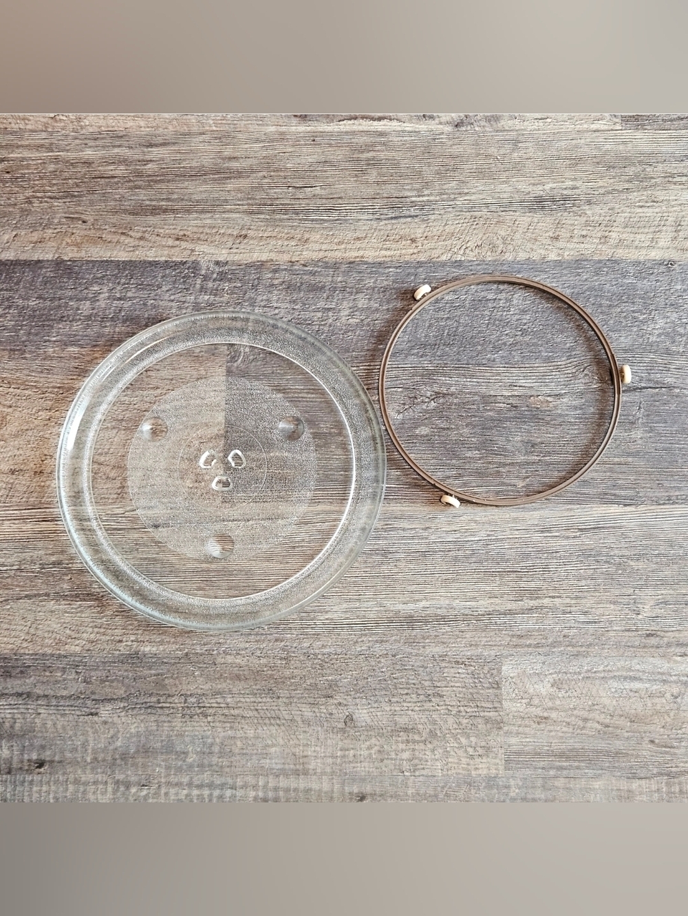 Microwave Glass Turnable Plate 12 ⅜" and Roller Ring